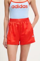 adidas Originals rövidnadrág Shorts piros, mintás, magas derekú, KD2286 - piros M