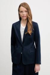 Tommy Hilfiger zakó sötétkék, sima, egysoros gombolású, WW0WW47179 - sötétkék 36