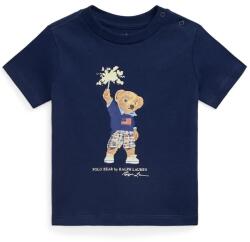 Ralph Lauren pamut póló sötétkék, 320979103001 - sötétkék 80-83