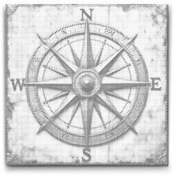  PontPöttyöző - Iránytű Méret: 50x50cm, Keretezés: Műanyagtáblával, Szín: Zöld