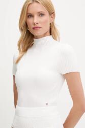 GUESS pulóver JAYLA fehér, félgarbó nyakú, W5YR04 Z0040 - fehér XL