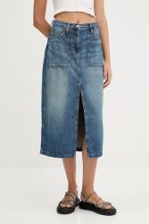 Tommy Jeans farmer szoknya midi, egyenes, DW0DW21070 - kék 26