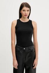 Abercrombie & Fitch pamut top fekete, KI139-5180 - fekete L