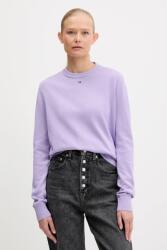 Tommy Hilfiger pamut pulóver könnyű, DW0DW20159 - lila M