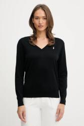 Ralph Lauren pamut pulóver könnyű, fekete, 211972105 - fekete XL