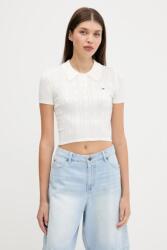Tommy Hilfiger pulóver könnyű, fehér, DW0DW20965 - fehér S