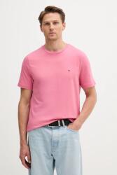 Tommy Hilfiger pamut póló rózsaszín, férfi, sima, MW0MW39995 - rózsaszín XL