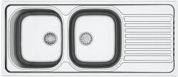 MOFÉM Infinite 2B1D mosogatótálca, 2 medence, 1 csepptálcás, 1160x500mm (M-760012811) (760012811)