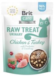 Brit Care Raw Treat Freeze Dried Urinary Cat 40 g snack pisici, liofilizat cu pui, curcan, merisor si probiotice