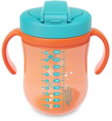 Baboo Cup with Silicone Straw and Gravity Ball bögre szívószállal Sea Life 9m+