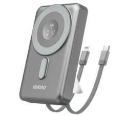 Dudao vésztöltő Type-C aljzat (10000mAh, 20W, gyorstöltő, MagSafe, Apple Watch töltő, Type-C + lightning kábel) SZÜRKE (K29) - aqua
