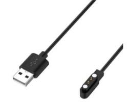 Gigapack Töltőkábel USB (mágneses, 100cm) FEKETE Haylou LS13 GST Lite / Solar Lite / LS11 RS4 Plus ' csomagolás' (GP-161737) (GP-161737)