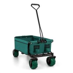 DURAMAXX Green Bollerwagen kézi összecsukható kocsi 70 kg 90 l széles kerekek 10 cm zöld (WGO-The Green) (WGO-The Green)