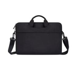 DEVIA JUSTYLE kézitáska álló LAPTOP/NOTEBOOK/TABLET (univerzális, textil, kézpánt, 15-16.2' méret) FEKETE (GP-165952)