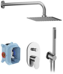 RAVAK Falba süllyesztett csaptelep, Ravak Chrome II zuhanyszett CR II 090.01CR. O2. RB070, króm X07S014 - mozaikkeramia