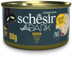Schesir 12x80g Schesir After Dark Complete Paté csirke nedves macskatáp