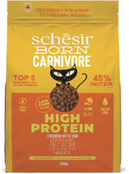 Schesir 1, 25kg Schesir Born Carnivore High Protein csirke & tojás száraz macskatáp