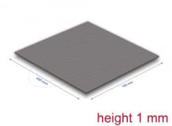 Delock Hővezető párna 100 x 100 x 1 mm M. 2 modulokhoz 3, 2 W/mK alacsony olaj szivárgás (18472) (18472)