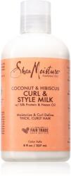 Shea Moisture Coconut & Hibiscus Curl & Style hidratáló tej göndör hajra 237 ml