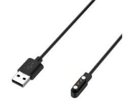 Gigapack Töltőkábel USB (mágneses, 120cm) FEKETE Mibro Watch Lite 2 / Watch C2 / Watch T1 ' csomagolás' (GP-161761)