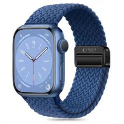 Tech-Protect NYLONMAG óraszíj sötétkék, Apple Watch 38mm / 40mm / 41mm / 42mm (S10) készülékhez - aqua