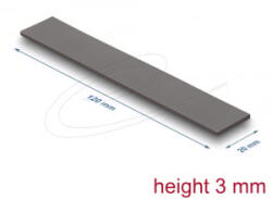 Delock Hővezető párna 120 x 20 x 3 mm M. 2 modulokhoz 3, 0 W/mK (18478) (18478)