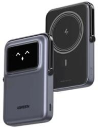 UGREEN Uno Robot Vezeték nélküli mágneses Powerbank 10000mAh 20W szürke (45327)