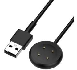 Gigapack Töltőkábel USB (mágneses, 100cm) FEKETE Google Pixel Watch 3 45mm / Pixel Watch 3 41mm ' csomagolás' (GP-164495)