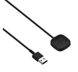Gigapack Töltőkábel USB (mágneses, 100cm) FEKETE Fitbit Sense 2 / Sense / Versa 4 ' csomagolás' (GP-161751)
