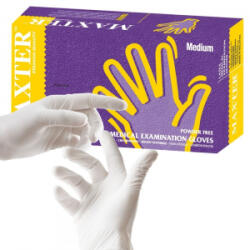 Maxter Gumikesztyű latex púdermentes XL 100 db/doboz (1005XL)