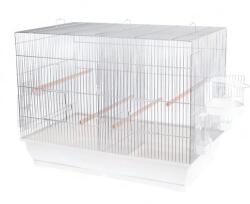 Inter-Zoo Pet Products Colivie pentru păsări MESSI II crom - 78 x 47, 5 x 60 cm ALBĂ