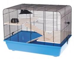  INTER-ZOO Pet Products Cușcă rozătoare REX II + WOOD 58 x 38 x 43 cm ALBASTRĂ