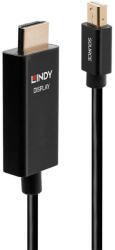 Lindy 40922 video átalakító kábel 2 M Mini DisplayPort HDMI A-típus (Standard) Fekete (40922) (40922)