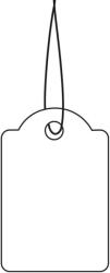 HERMA Hängeetiketten 18x28 mm mit Faden weiß 1000 St. (6933) (6933) (6933)