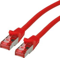 Roline 21.15. 2611 RJ45 Hálózati kábel, patchkábel CAT 6 S/FTP 1.00 m Piros (átlátszó) Kettős árnyékolás, Halogénmentes, Lángálló 1 db ( )