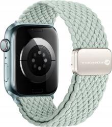 ForCell F-Design FA02 Apple Watch 42/44/45/49mm nylon mágneses szíj, világoszöld/szürke ( )