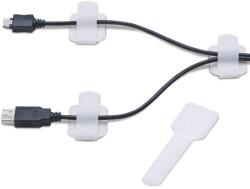 Label-the-Cable LTC Kletthalter Pro Wall 50er Set selbstklebend weiß (PRO3120) (PRO3120) (PRO3120)