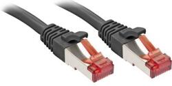Lindy RJ45 Hálózat Csatlakozókábel CAT 6 S/FTP 7.50 m Fekete Védővel LINDY (47782) (47782)