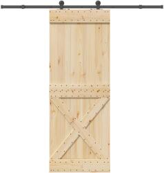 vidaXL tömör fenyőfa tolóajtó fémszerelékszettel 85x210 cm (3332768)