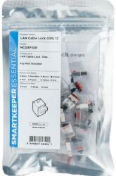 SmartKeeper RJ45 LAN kábel zár NC03P1OR 12 részes készlet Narancs kulcs nélkül NC03P1OR (NC03P1OR) (NC03P1OR)