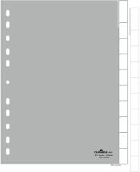 DURABLE Blanko-Register PP blanko Taben 10-teilig grau (644110) (644110) (644110)