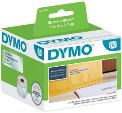 DYMO Labelwriter 89x36mm 260db-os műanyag átlátszó etikett (S0722410) (S0722410)