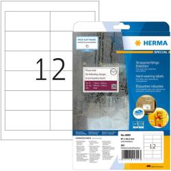 HERMA Etik. strapazierf. A4 weiß 97x42, 3 mm Folie 300 St. (4692) (4692) (4692)