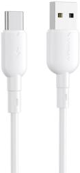 Vipfan Colorful USB és USB-C kábel 3A 1m fehér (X11TC-white) (X11TC-white) (X11TC-white)