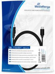 MediaRange Lade- & Datenkabel USB 3.0 auf USB Type-C 1.8m sw (MRCS182) (MRCS182) (MRCS182)