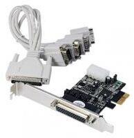 Longshine Controller PCIe 4x Seriell powered (RS232C) bulk (LCS-6324P) (LCS-6324P)