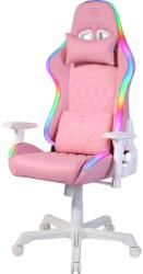 DELTACO GAM-080-P Műbőr RGB Gamer szék - Rózsaszín (GAM-080- P) (GAM-080- P)