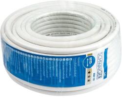 SCHWAIGER Koaxialkabel 135 dB 4-fach 8, 2mm 25, 0m Weiß (KOX13525052) (KOX13525052) (KOX13525052)