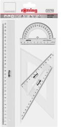 rOtring Vonalzó készlet, műanyag, ROTRING, víztiszta (R221370) - jatekotthon