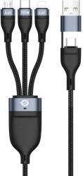 Conceptronic ETTA06B15 USB kábel USB 2.0 1, 5 M USB C USB C/Micro-USB B/Lightning Fekete (ETTA06B15) (ETTA06B15)